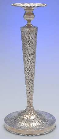 Sterling Hollowware 14" Candlestick W/Bobeche