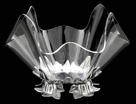 Magnolia (Aluminum, Hollowware) Stand for Acrylic Bowl 14"