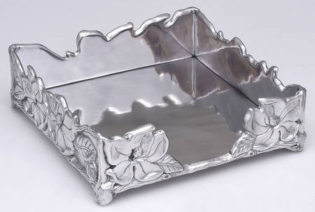 Magnolia (Aluminum, Hollowware) Luncheon Napkin Holder