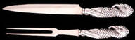 American Wilderness (Aluminum, Hollowware) Large 2-Piece Roast Carving Set w/Stainless Blade