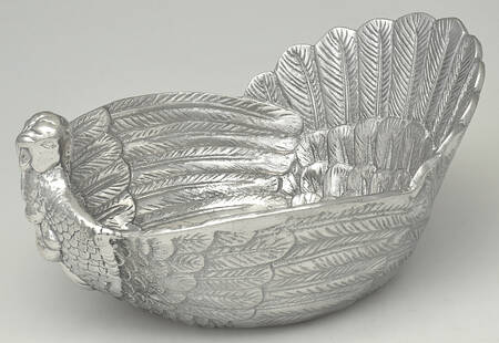 American Wilderness (Aluminum, Hollowware) 13" Salad Serving Bowl