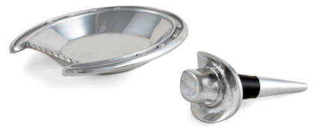 Horse (Aluminum, Hollowware) WINE BOTTLE COASTER & STOPPER (WCO & WISTM1)