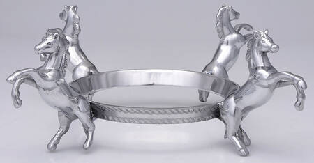 Horse (Aluminum, Hollowware) Metal Stand for Salad Bowl