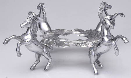 Horse (Aluminum, Hollowware) Stand for 11" Acrylic Bowl