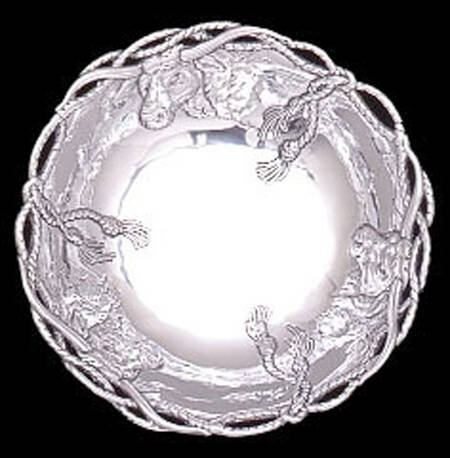 Longhorn (Aluminum, Hollowware) 14" Salad Serving Bowl