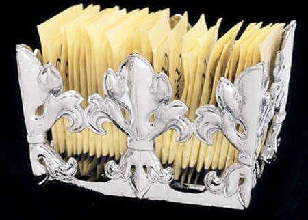 Fleur de Lis (Aluminum, Serveware) Sweetener Holder