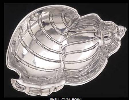 Wonders of the Water (Aluminum, Serveware) 16" Shell Shape Bowl