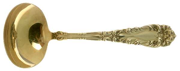 Athene-Gold Vermeil (Sterling) Solid Gravy Ladle