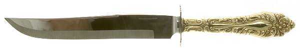 Athene-Gold Vermeil (Sterling) Small Steak Carving Knife with Stainless Blade