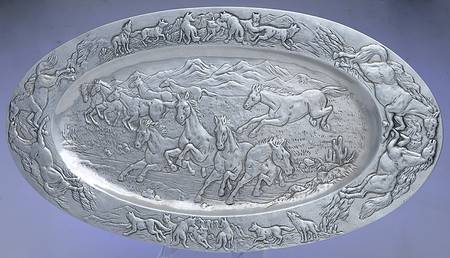 Aluminum Hollowware 23" Oval Serving Platter
