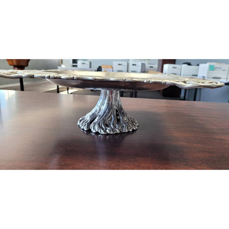 Butterfly (Aluminum, Serveware) 12" Diameter Pedestal Cake Stand