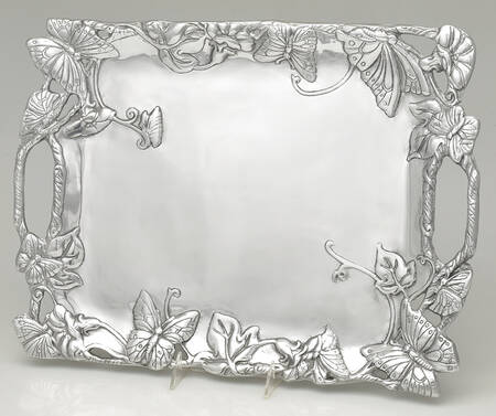 Butterfly (Aluminum, Serveware) 18" Rectangular Handled Tray