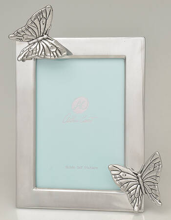 Butterfly (Aluminum, Serveware) Frame-Holds 5" X 7" Picture