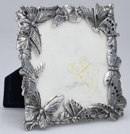 Butterfly (Aluminum, Serveware) Frame-Holds 5" X 5" Picture