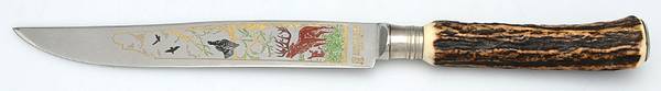 AWJ3 (Stainless) Large Stainless Blade Roast Carving Knife