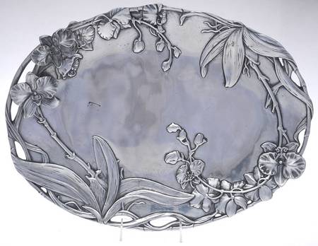 Orchid (Aluminum, Hollowware) Oval Platter