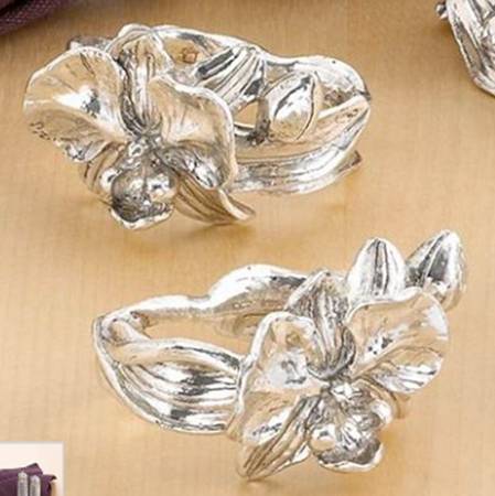 Orchid (Aluminum, Hollowware) Napkin Ring