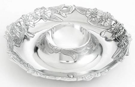 Orchid (Aluminum, Hollowware) 1 Piece Chip & Dip
