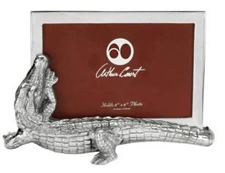 Alligator (Aluminum, Hollowware) Frame-Holds 4" X 6" Picture