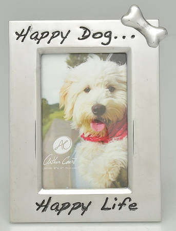 Pet (Metal, Hollowware) Frame-Holds 4" X 6" Picture