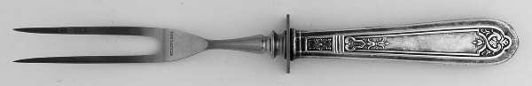 ALS17 (Sterling) Small Steak Carving Fork with Stainless Prongs