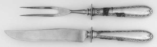 ALS18 (Sterling) Small Stainless Blade 2-Piece Steak Carving Set by Alvin
