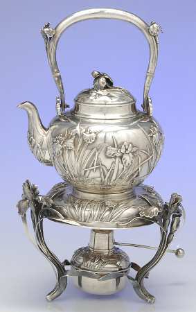 A3B1 (Sterling, Hollowware) Kettle, Stand & Burner