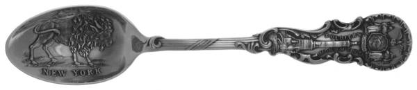 States & Cities Souvenir Spoons(Sterling) New York Demitasse Spoon