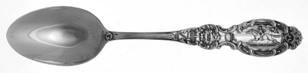 States & Cities Souvenir Spoons(Sterling) Massachusetts Teaspoon