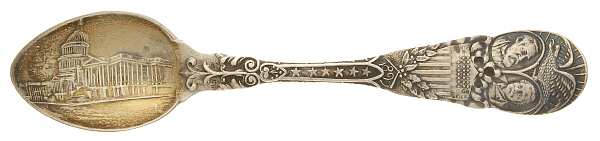 States & Cities Souvenir Spoons(Sterling) Washington Dc Demitasse Spoon
