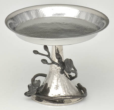 Black Orchid (Giftware) Pedestal Open Candy Dish