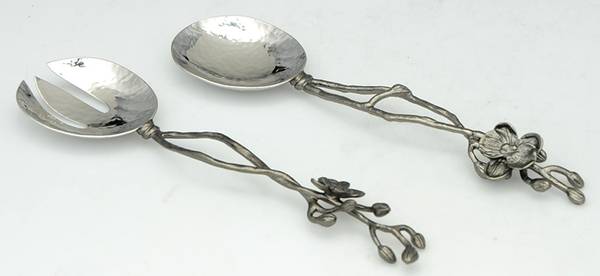 Black Orchid (Giftware) 2pc. Stainless Bowl Serving Set