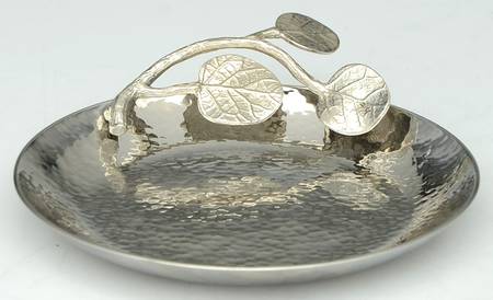 Botanical Leaf (Nickelplate, Hollowware) 5" Trinket Tray