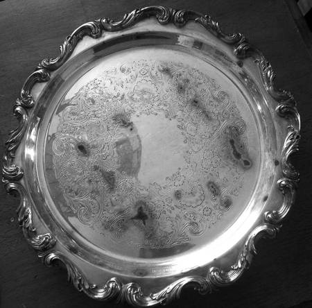 1720 (Silverplate, Hollowware) Round Silverplate Tray