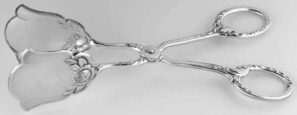 100-1 (Silverplate) Solid Pastry Tongs