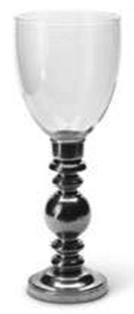 Giovanna (Pewter, Hollowware) Hurricane Lamp & Globe