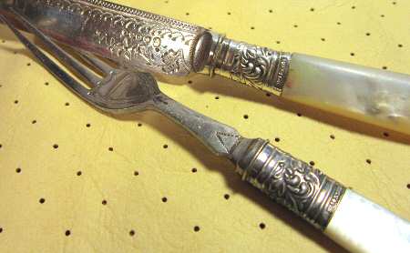 PEARL HANDLE (SILVERPLATE) Dessert Fork