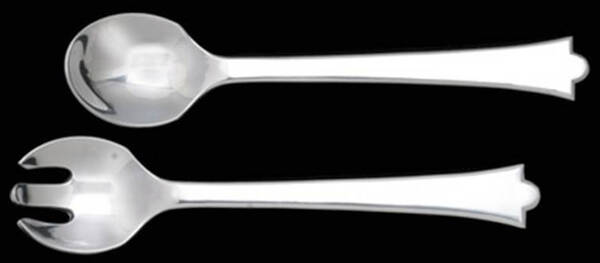 Quattro (Aluminum, Hollowware) (2 Pc) Solid Salad Set