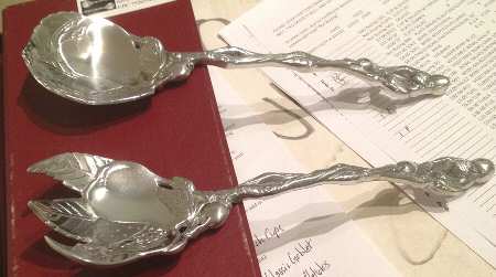 Della Robia (Aluminum, Hollowware) (2 Pc) Solid Salad Set