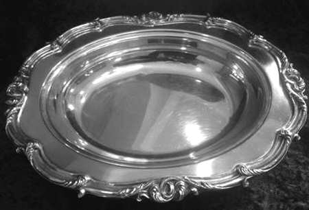 1620 (Silverplate, Hollowware) Double Vegetable Bowl-No Lid