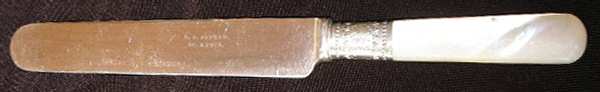 Pearl Handle 3 (Silverplate) Old French Hollow Knife