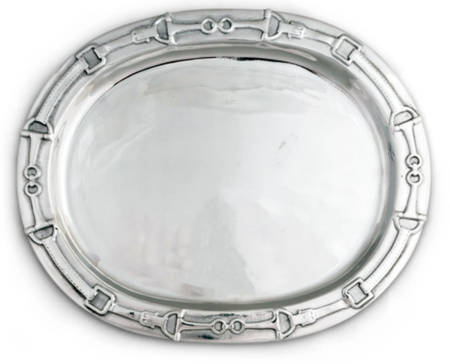 Equestrian (Aluminum, Hollowware) 19" Oval Serving Platter