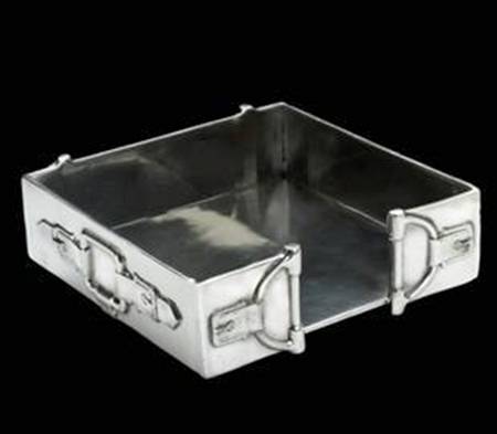 Equestrian (Aluminum, Hollowware) Napkin Holder