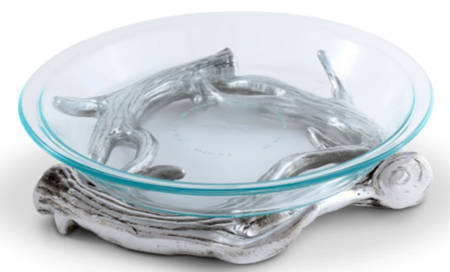 Antler (Pewter, Hollowware) Trivet with Glass Coaster