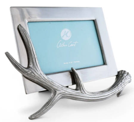 Antler (Pewter, Hollowware) Frame-Holds 4" X 6" Picture