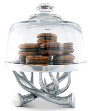 Antler (Pewter, Hollowware) Dome Server with 8" Tray