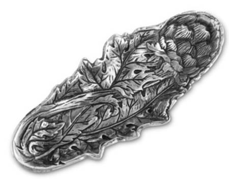 Organic Garden (Aluminum, Hollowware) Spoon Rest (Holds 1 Spoon)