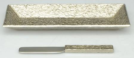 Block (Nickelplate, Hollowware) Cheese Board & Knife Set