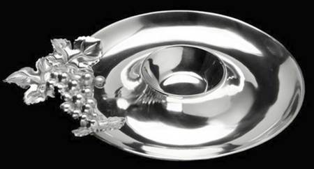 Roman Grape (Aluminum, Hollowware) 1 Piece Chip & Dip