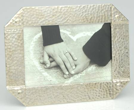 Rivet (Stainless, Hollowware) Frame-Holds 4" X 6" Picture